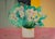 Claude Hemeret, Bouquet d'Iris blancs, Lithograph For Sale