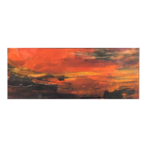 Murray HantmanAbstract Expressionist Watercolor Fiery Sky