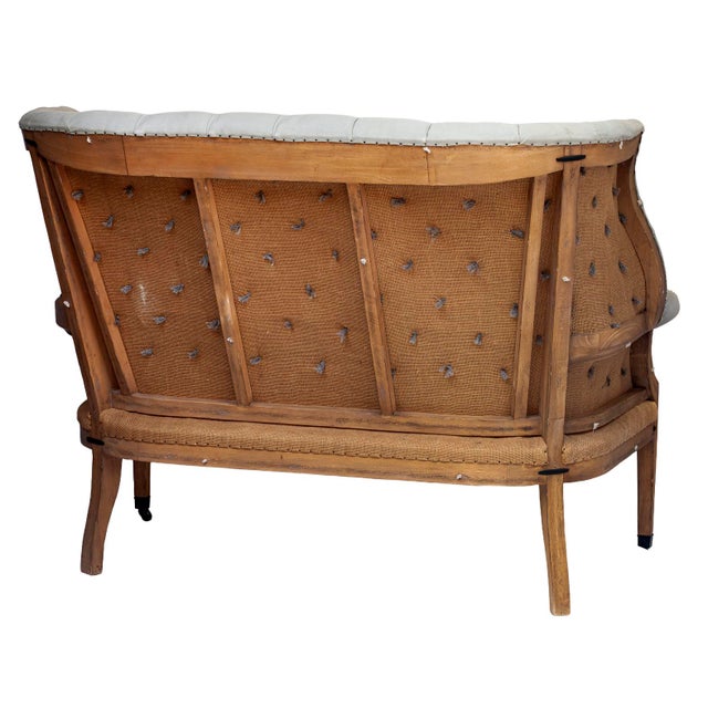 English Vintage Deconstructed 19th C. English Wing Settee, Restoration Hardware For Sale - Image 3 of 12