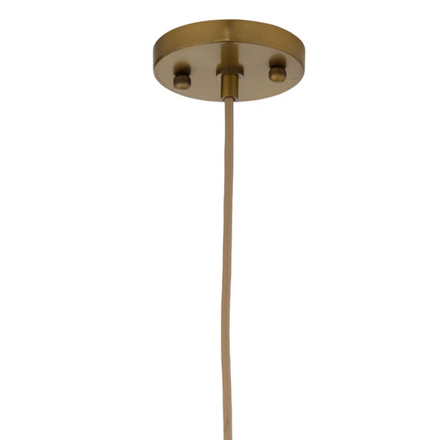 Brass Jamie Young Reservoir Pendant in Antique Brass For Sale - Image 8 of 10