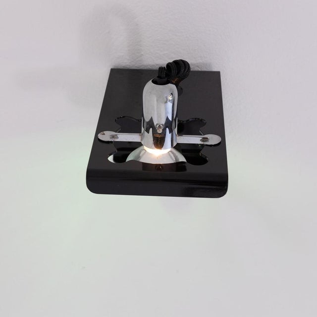1970s Black Team Wall Lamp by Ezio Didone for Valenti, 1970s For Sale - Image 5 of 18
