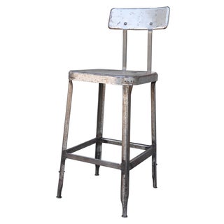 Vintage Steel Utility Stool For Sale