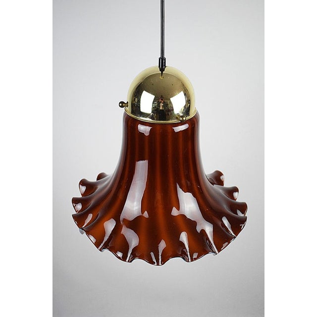 Glass Hanging Lamp from Peill & Putzler, 1970s For Sale - Image 7 of 8