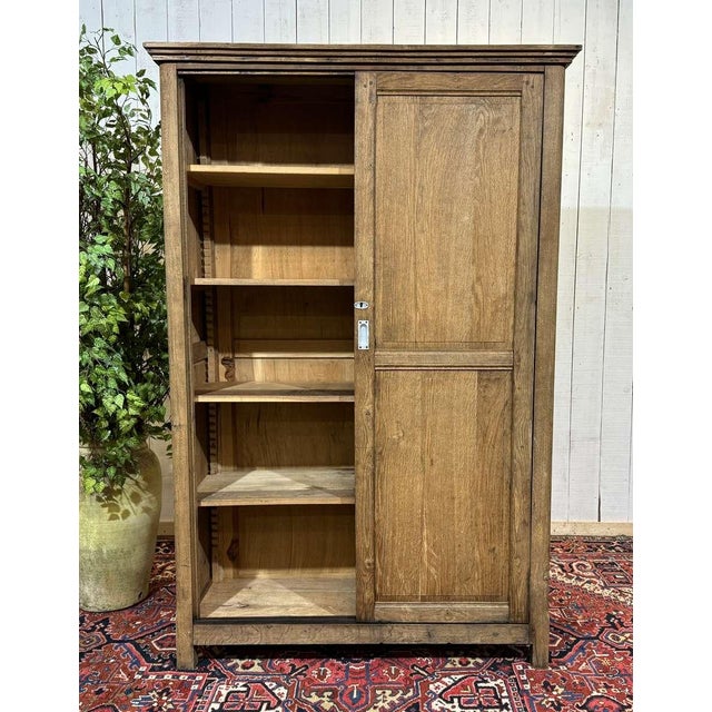 Oak Wardrobe with Sliding Doors, 1930s For Sale - Image 13 of 18