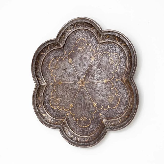 Gold Antique Tray with Gold Inlay For Sale - Image 8 of 9