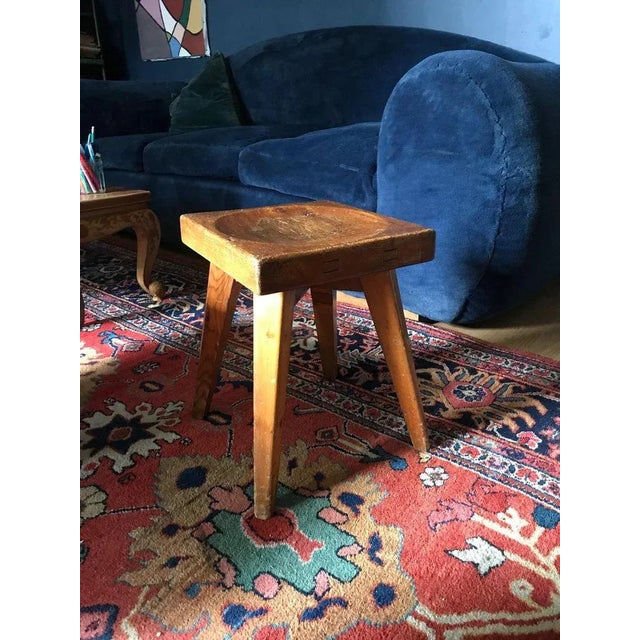 Charlotte Perriand Les Arcs Stool by Charlotte Perriand & Christian Durupt, 1960s For Sale - Image 4 of 7