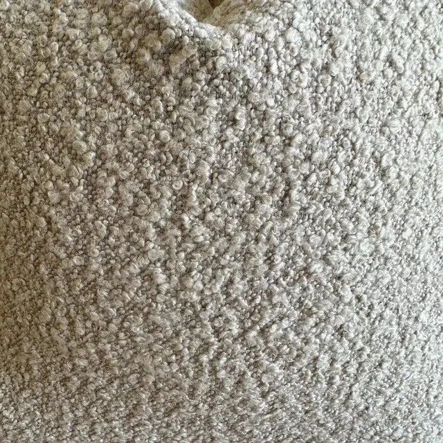 Not Yet Made - Made To Order Boucle French Natural in Tweed Style With Down Feather Insert For Sale - Image 5 of 6