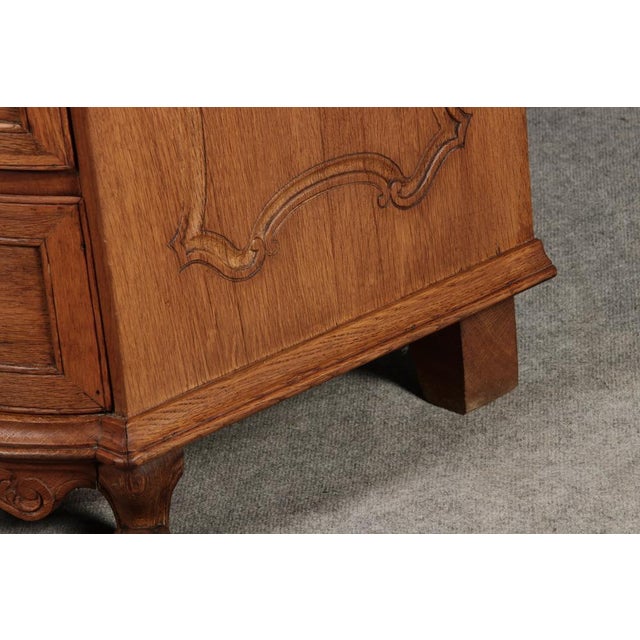 Antique 18th Century Baroque Oak Chest of Drawers, 1750s For Sale - Image 13 of 18