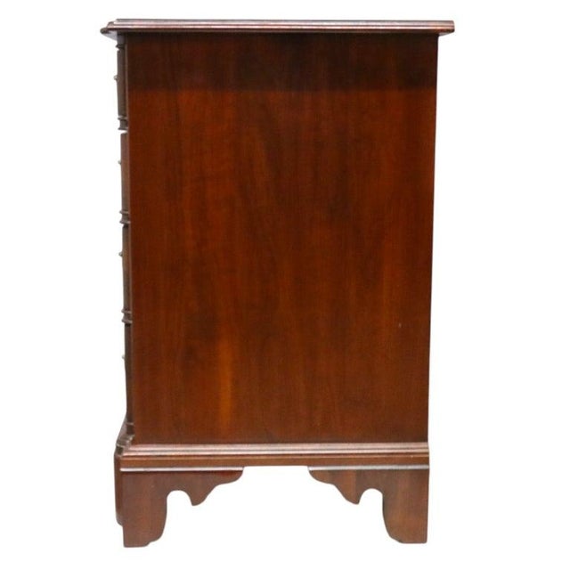 Knob Creek Chippendale Cherry Block Front 4-Drawer Chest C1930 For Sale - Image 6 of 10