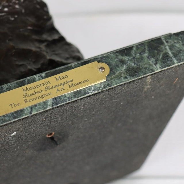 Vintage Frederic Remington Bronze Sculpture on Marble Base “Mountain Man" For Sale - Image 16 of 16