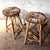 Wood Bamboo High Stools by Franco Albini, Set of 2 For Sale - Image 7 of 9