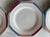 Late 20th Century Set of 6 Christopher Stuart "Diamond Optic" Dinner Plates For Sale - Image 5 of 11