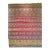 Vintage Moroccan Tribal Kilim, Handwoven Wool, Stripe Geometric Pattern, Purple & Yellow, 6x10 For Sale