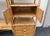 Mid-Century Modern Mid 20th Century 3-Piece Vintage Bamboo Boho Woven Rattan Etagere. For Sale - Image 3 of 7