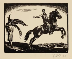 Antiquity, Woodcut Print, 1935
