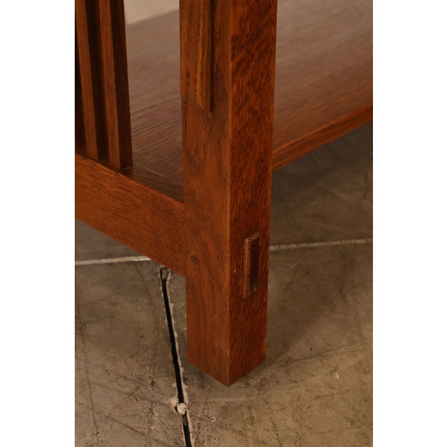 Stickley Mission Collection Oak Coffee Table With Drawers For Sale - Image 9 of 18