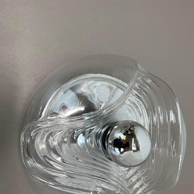 1970s Wave Wall Light from Peill & Putzler, Germany, 1970s For Sale - Image 5 of 17