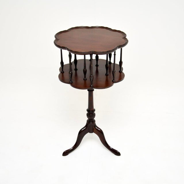 A beautiful and top-quality antique occasional bird cage table. This was made in England, it dates from around the...