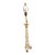 Vintage French Gold Trim Tall Table Lamp For Sale