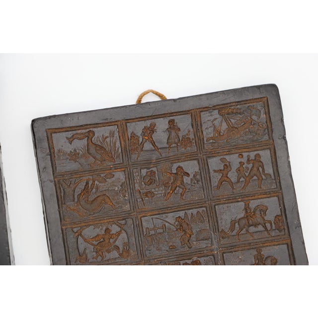 1900 - 1909 1900s Set of Two Wax Gingerbread Molds, Germany For Sale - Image 5 of 12