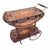 Vintage Italian Marquetry Two Tier Drop-Leaf Dessert/Bar Cart Trolley For Sale - Image 9 of 12