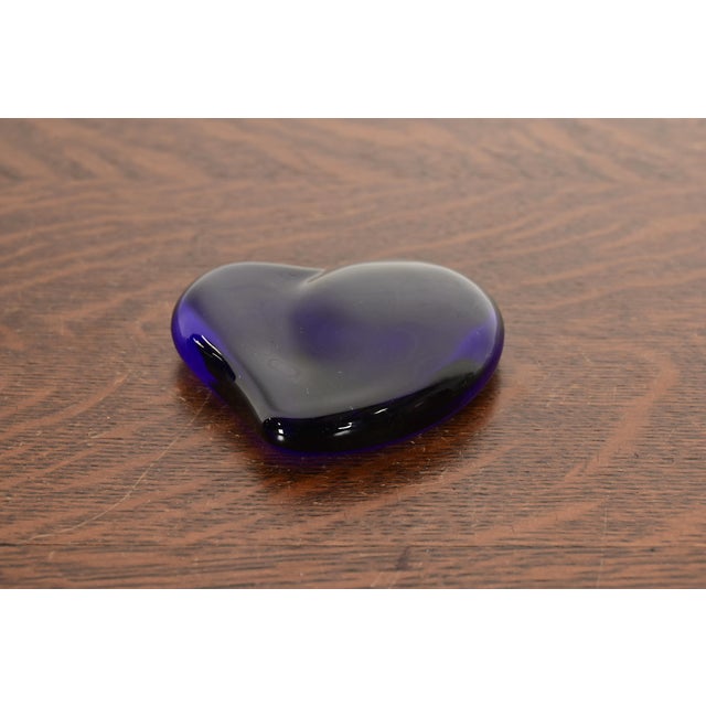 A gorgeous cobalt blue Murano glass paperweight By Elsa Peretti for Tiffany & Co. Produced by Archimede Seguso Italy,...