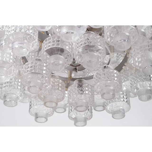 Large Chandelier Model Festival attributed to Gert Nyström for Orrefors, 1960s For Sale - Image 10 of 12