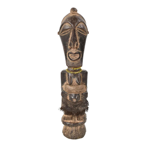 Early 20th Century Songye Nkishi Kifwebe Miniature Power Figure 12 Inch
