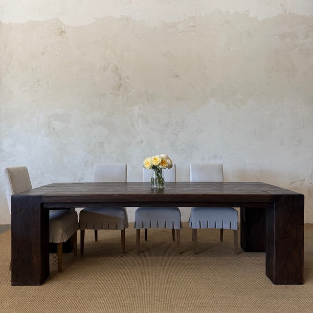 Beam XL DINING TABLE One of a kind & in stock ready to ship Introducing our exquisite beam style dining table, crafted...