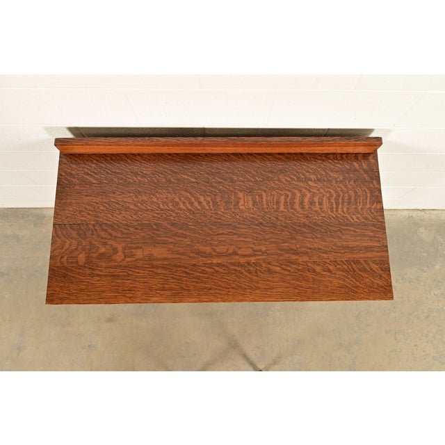 Stickley Brothers Style Antique Mission Oak Arts & Crafts Sideboard Buffet or Bar Cabinet, Circa 1910 For Sale - Image 13 of 16