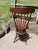 Brown 1890s Antique Quarter Sawn Oak High Back Organ Stool With Claw Feet For Sale - Image 8 of 17