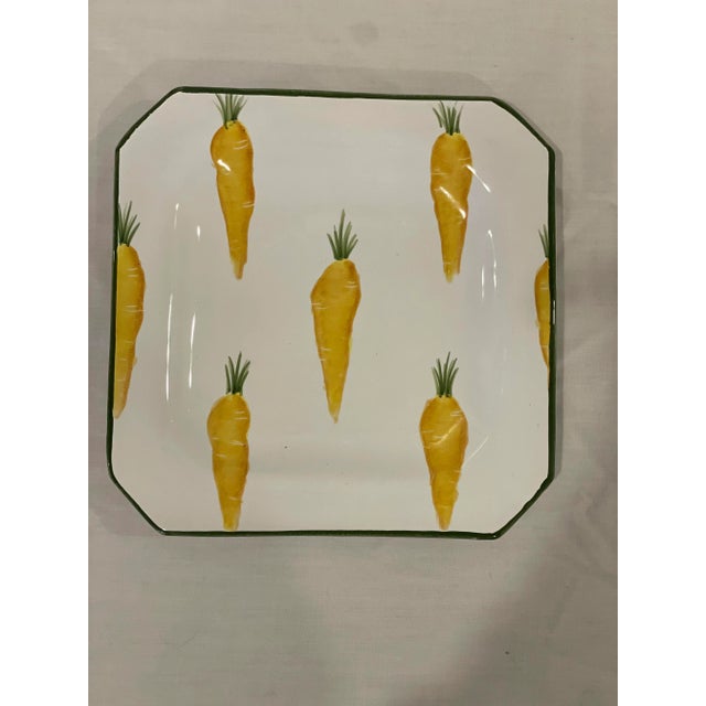 Late 20th Century Italian Assorted Salad Plates Set of 5 Vegetable Plates For Sale - Image 4 of 9