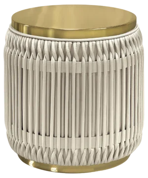 Pearl Flame Side Table by Memoir Essence
