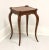 Brown Hekman Walnut Inlaid Parquetry Square French Louis XV Accent Table For Sale - Image 8 of 8