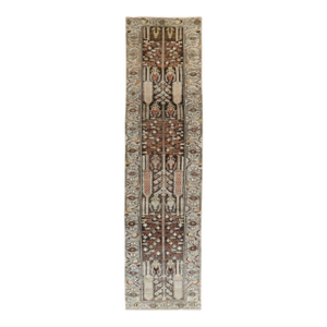 Zabihi Collection Brown Persian Kurd Bakhtiari Runner