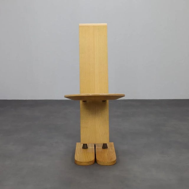H 88 x ø 39 x d 55 cm | seat height 48 cm | very good condition material: wood, woven reed a sculptural and highly...