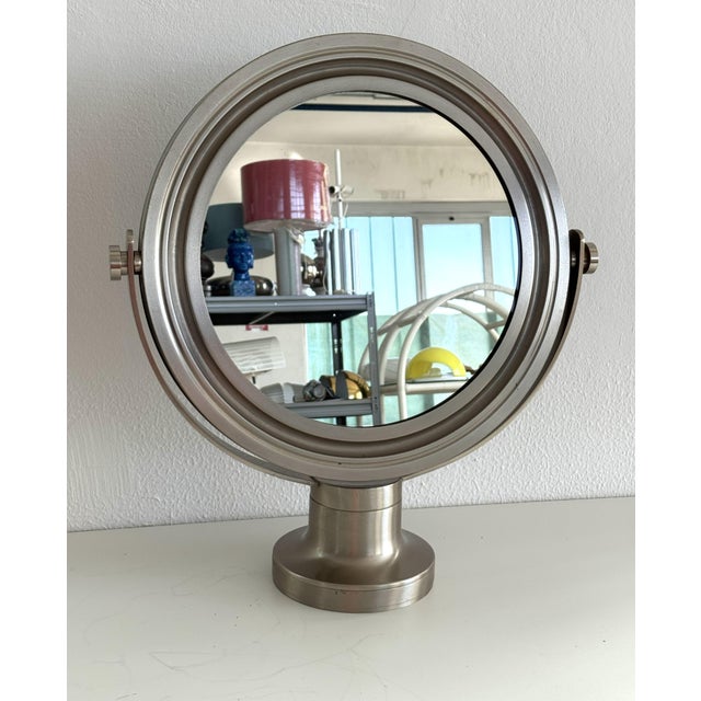 Mid-Century Swivel Table Mirror Nickelby Sergio Mazza Narciso for Artemide, 1960 For Sale - Image 10 of 14