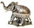 Indian Silvered & Enamel Engraved Bronze Elephant Automaton Swiss Music box For Sale - Image 14 of 18