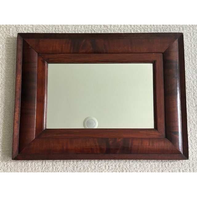 Wood Mid-19th Century American Empire Mahogany Wall Mirror For Sale - Image 7 of 16