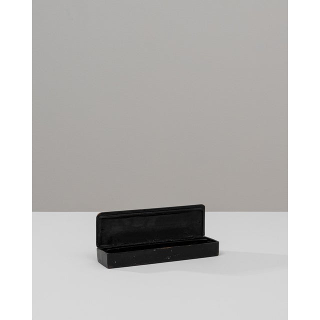 20th Century Asian Wooden Box with Handcrafted Gold Details For Sale - Image 4 of 18