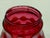Red Fenton Cranberry Red Opalescent Coin Dot Sugar Shaker Muffineer With Lid For Sale - Image 8 of 9