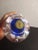 1980s Dynasty Gallery Heirloom Cobalt Blue & White Sunburst Donut Paper Weight For Sale In Dallas - Image 6 of 8