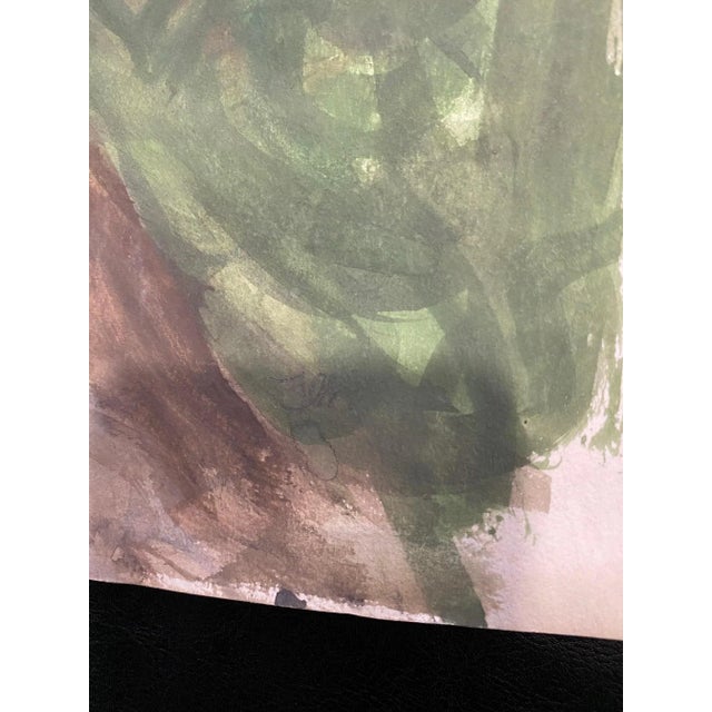 Modern Isaac Charles Goetz, Chemin sous les bois, 1965, Watercolor For Sale - Image 3 of 6