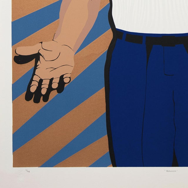 'Veterano' by Lawrence Colacion, 1995, Chicano Art, Xicano, Los Angeles, Lacma, Self Help Graphics & Art For Sale - Image 4 of 10