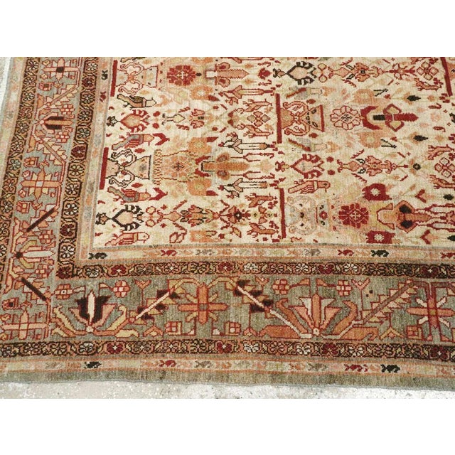 Ivory Galerie Shabab Collection Early 20th Century Persian Malayer Carpet For Sale - Image 8 of 10