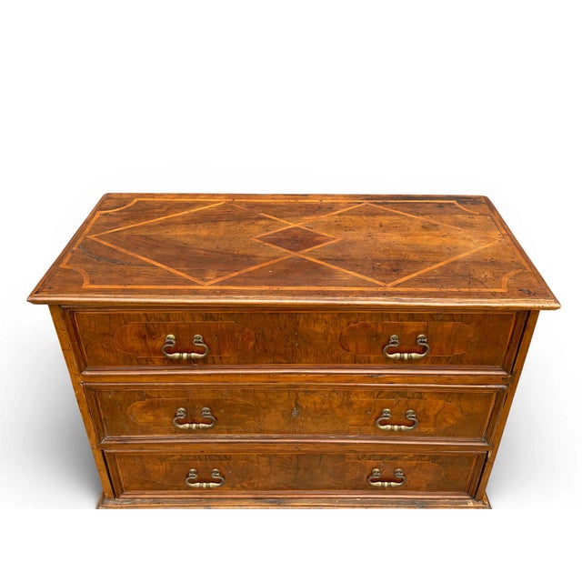 Northern Italian Walnut Chest of Drawers, 1700s For Sale - Image 12 of 13