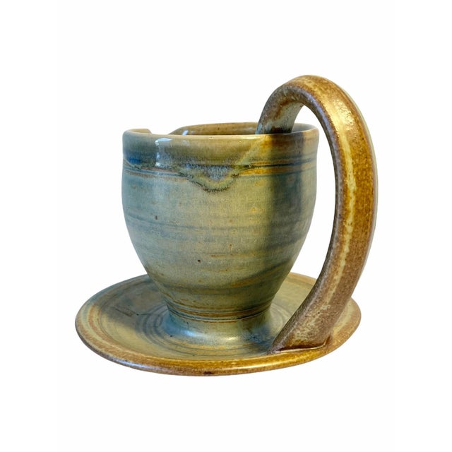 Vintage Mid-Century Ceramic Creamer Pottery Pitcher Signed For Sale - Image 12 of 13