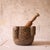 Add timeless rustic character to your space with this 19th century French stone mortar and pestle, a beautifully hand-...