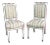 Pair Louis XVI Style Paint Decorated Side Chairs For Sale