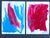 Contemporary Cassandra Auker Contemporary Painting Diptych on Paper “Turquoise and Coral” For Sale - Image 3 of 7